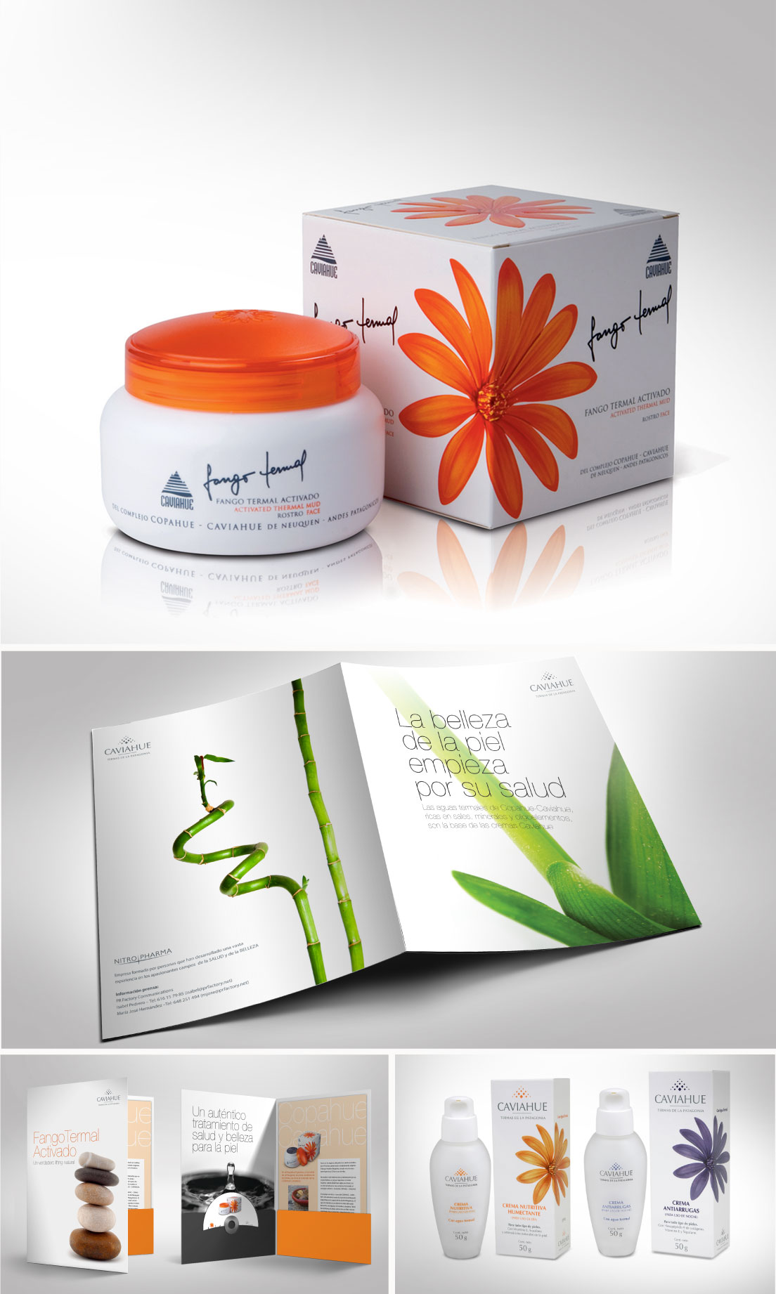 Caviahue thermal mud, branding and packaging